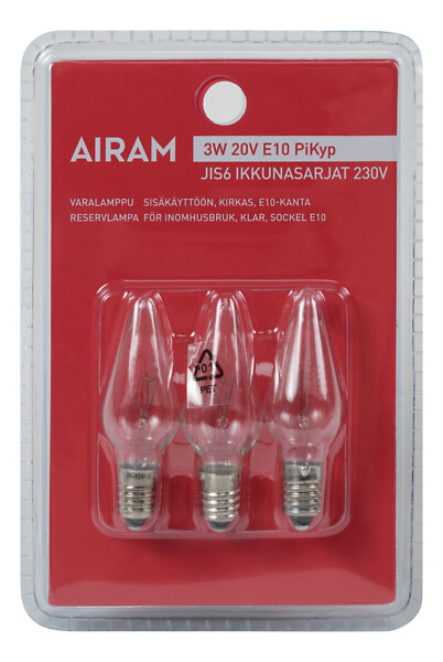 20v 3w e10 bulbs